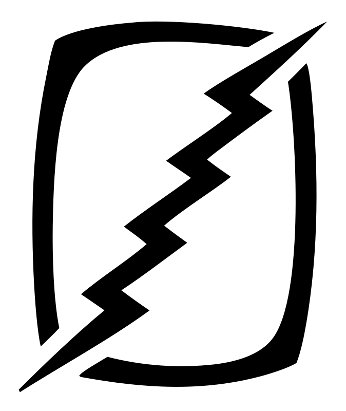 Lightning Bolt Frame Logo