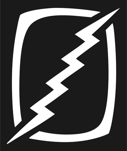 Lightning Bolt Frame Logo #1a1a1a/#ffffff