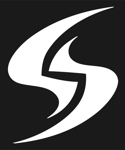 Swirling S Blade Logo #1a1a1a/#ffffff