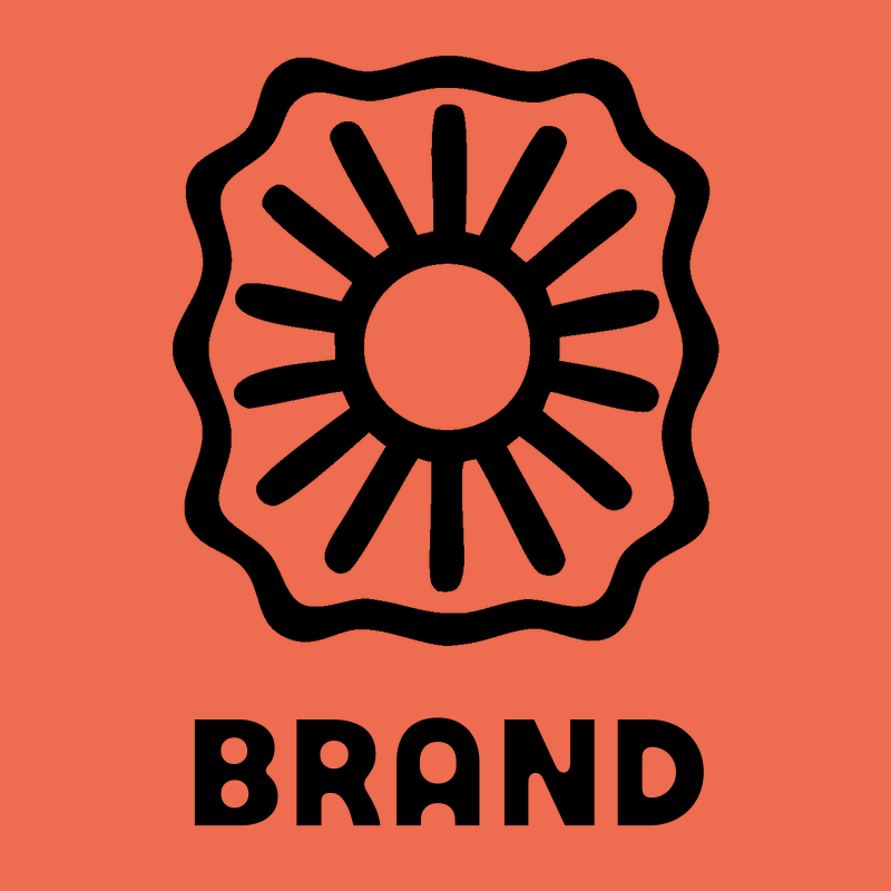 Sun Rays Saw Badge Logo preview