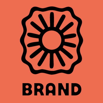 Sun Rays Saw Badge Logo preview
