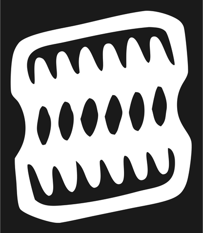Jagged Teeth Saw Logo #1a1a1a/#ffffff