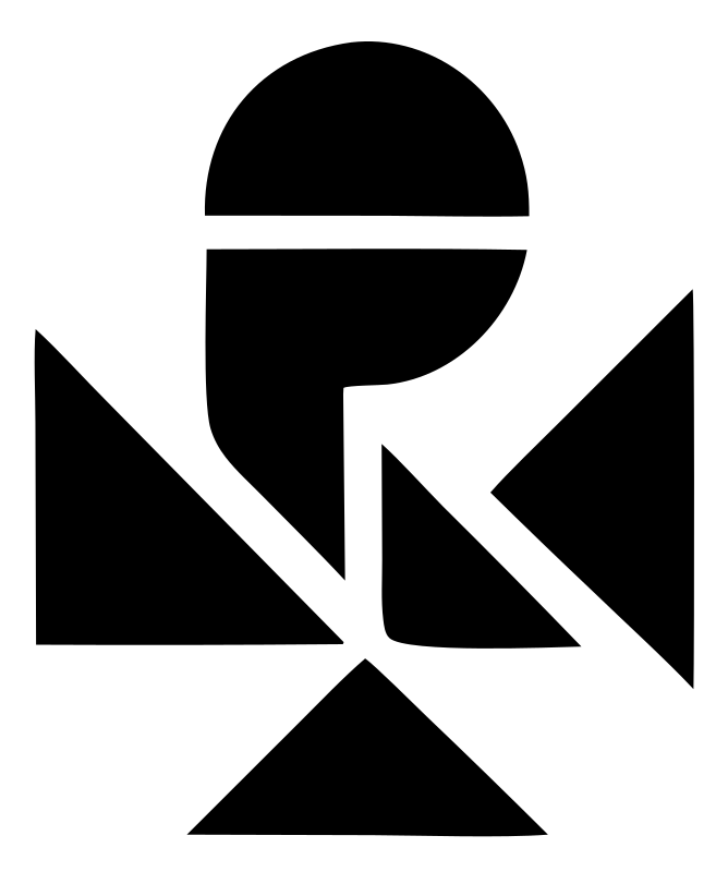 Microphone Geometric Overlap Logo