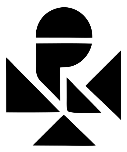 Microphone Geometric Overlap Logo