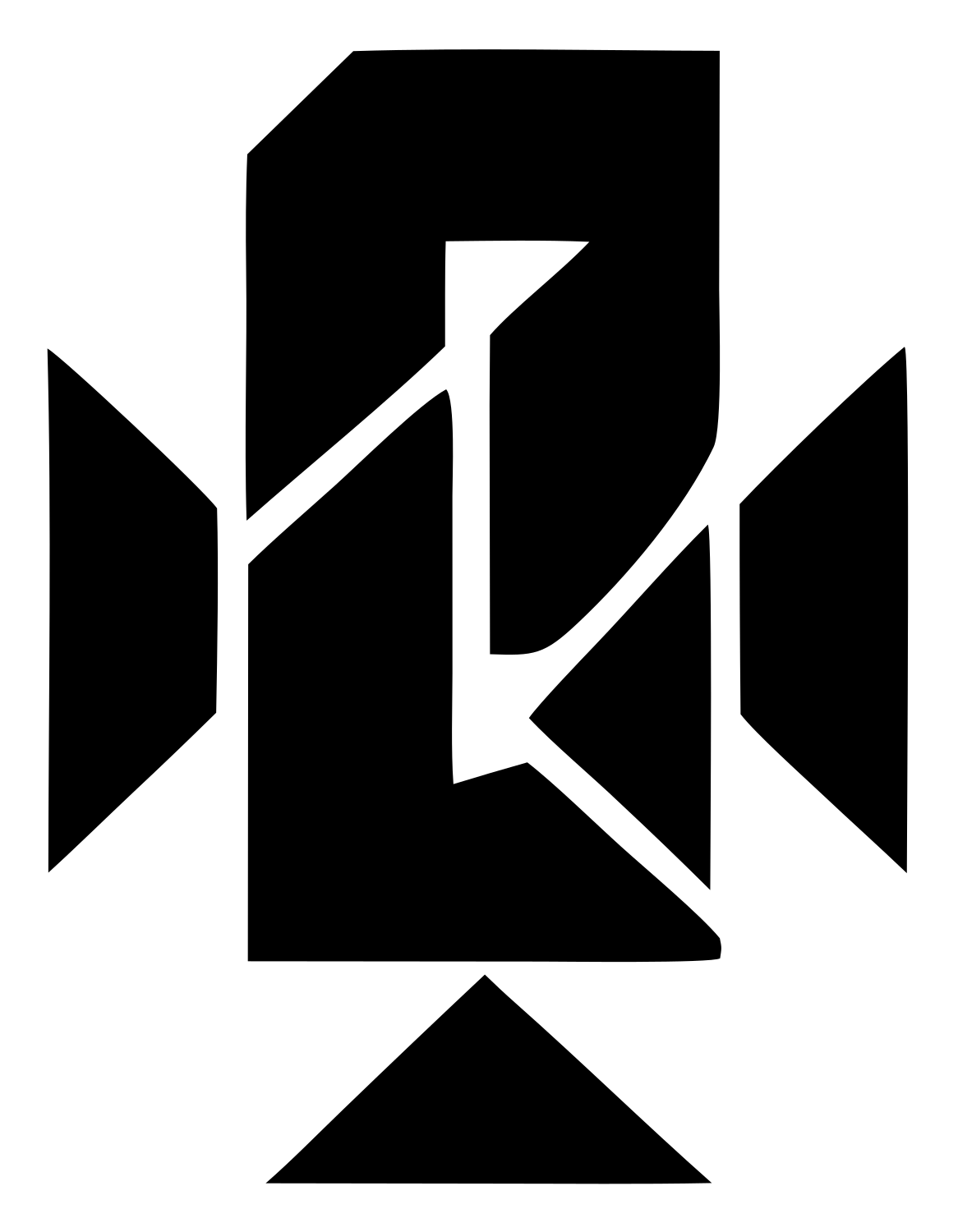 Microphone Bold Logo #ffffff/#000000