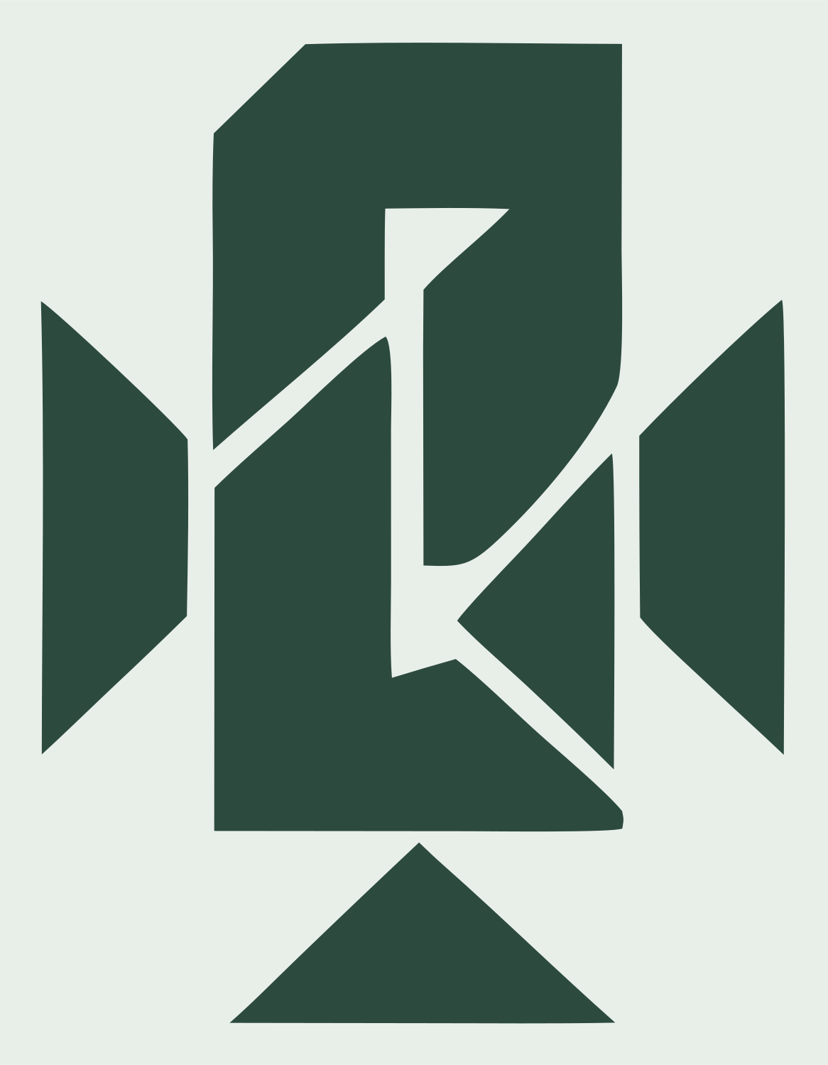 Microphone Bold Logo #e8efe9/#2d4a3e