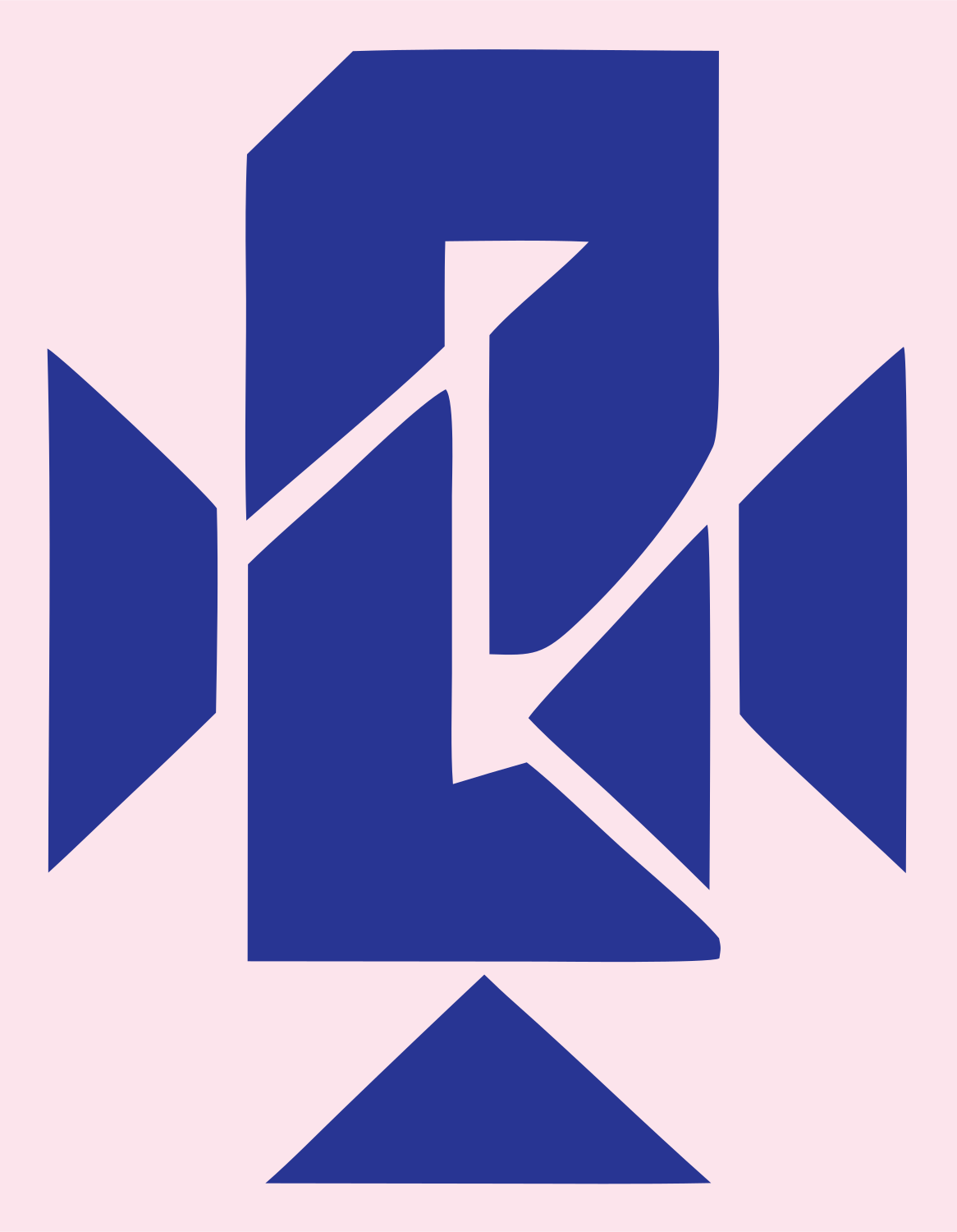 Microphone Bold Logo #fce4ec/#283593