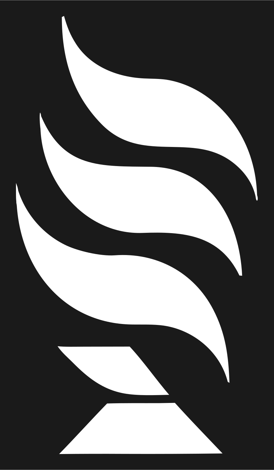 Flame Wave Microphone Logo #1a1a1a/#ffffff