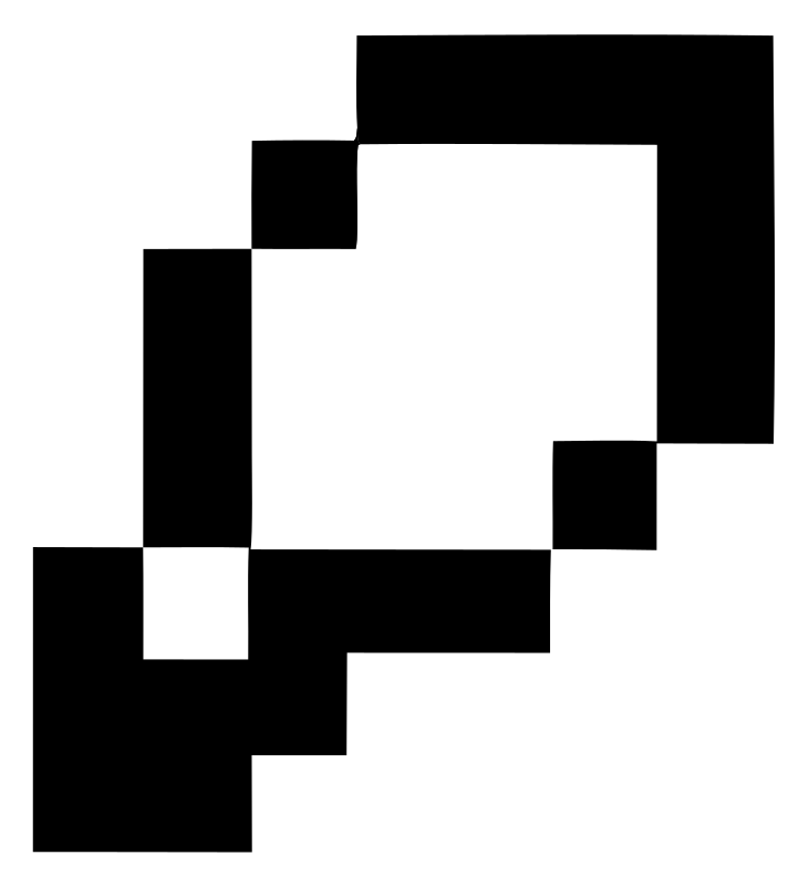 8-Bit Magnifier Zoom Logo