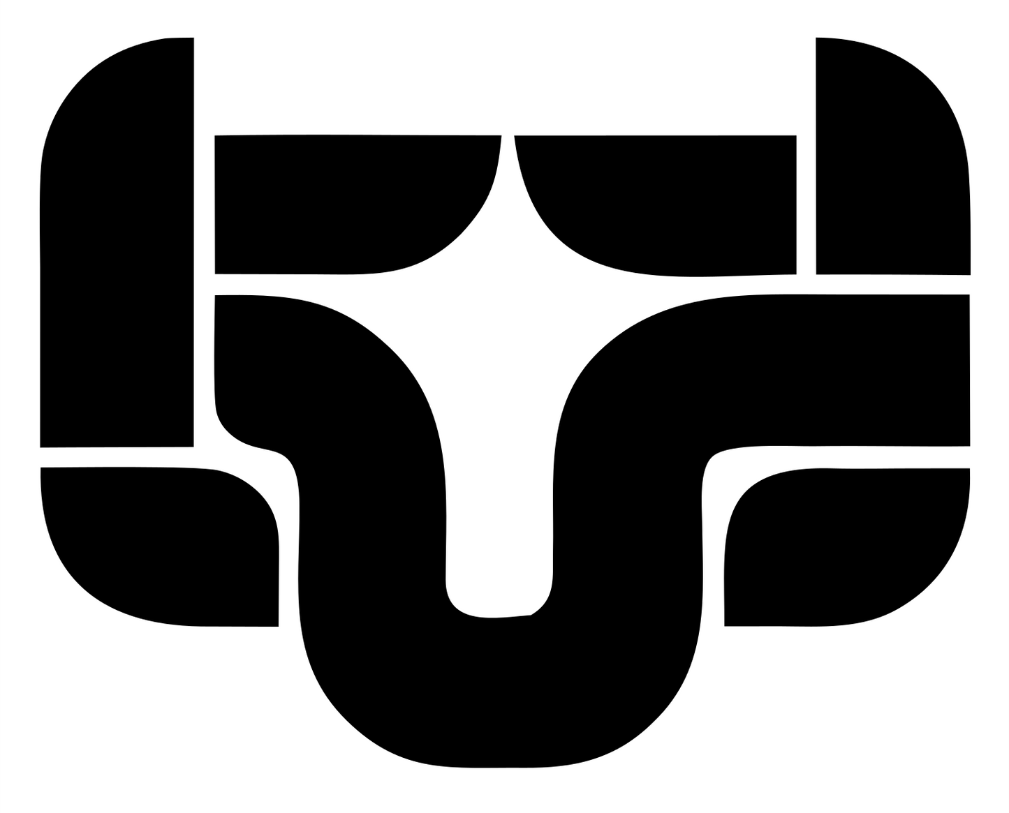 Abstract Ram Face Logo #ffffff/#000000