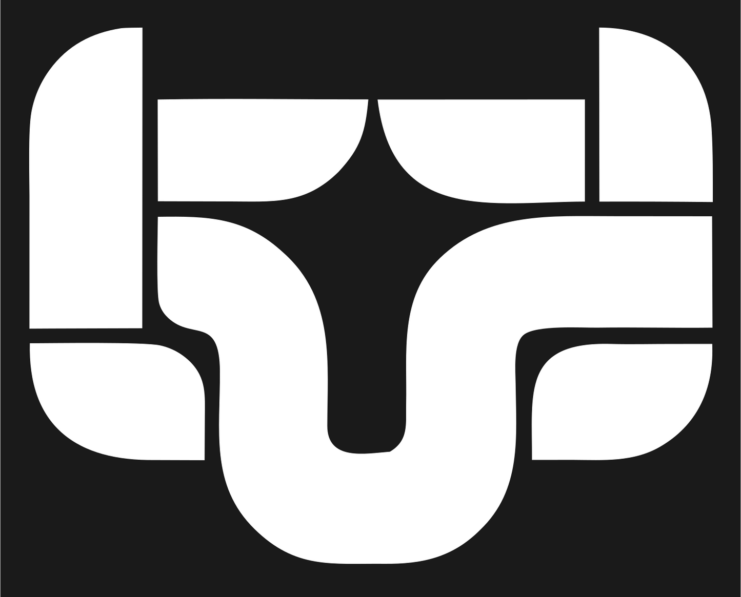 Abstract Ram Face Logo #1a1a1a/#ffffff