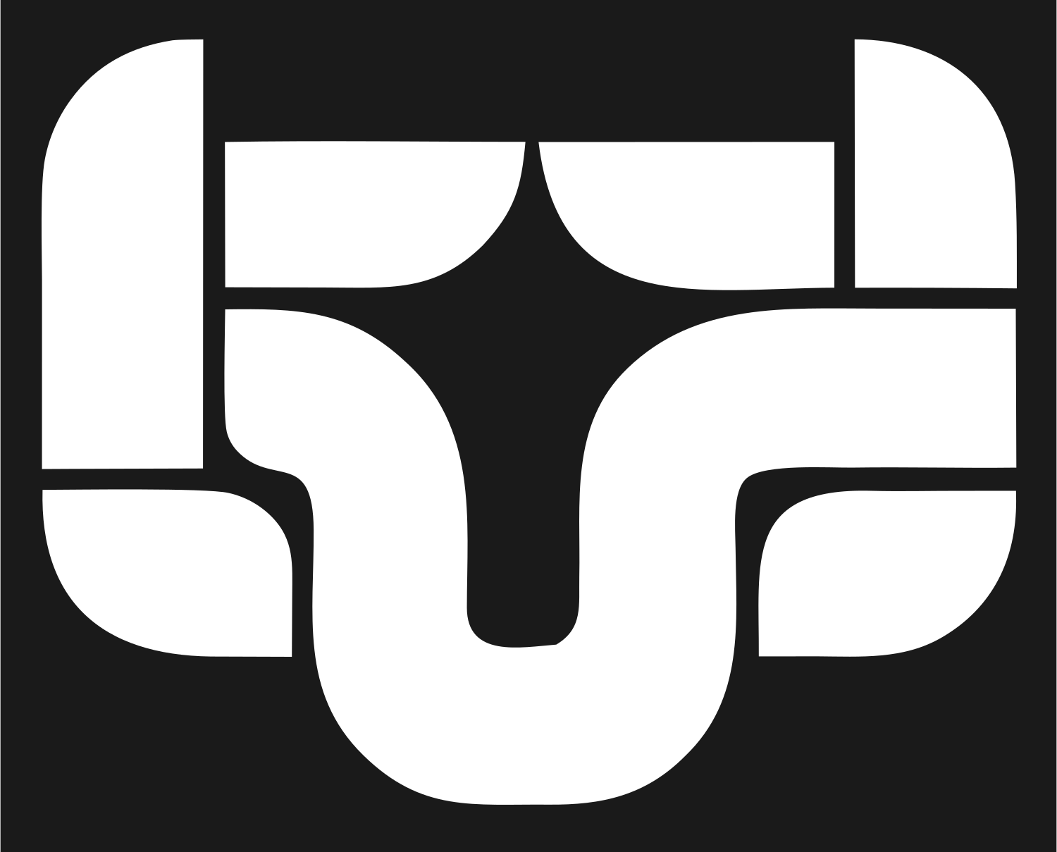 Abstract Ram Face Logo #1a1a1a/#ffffff