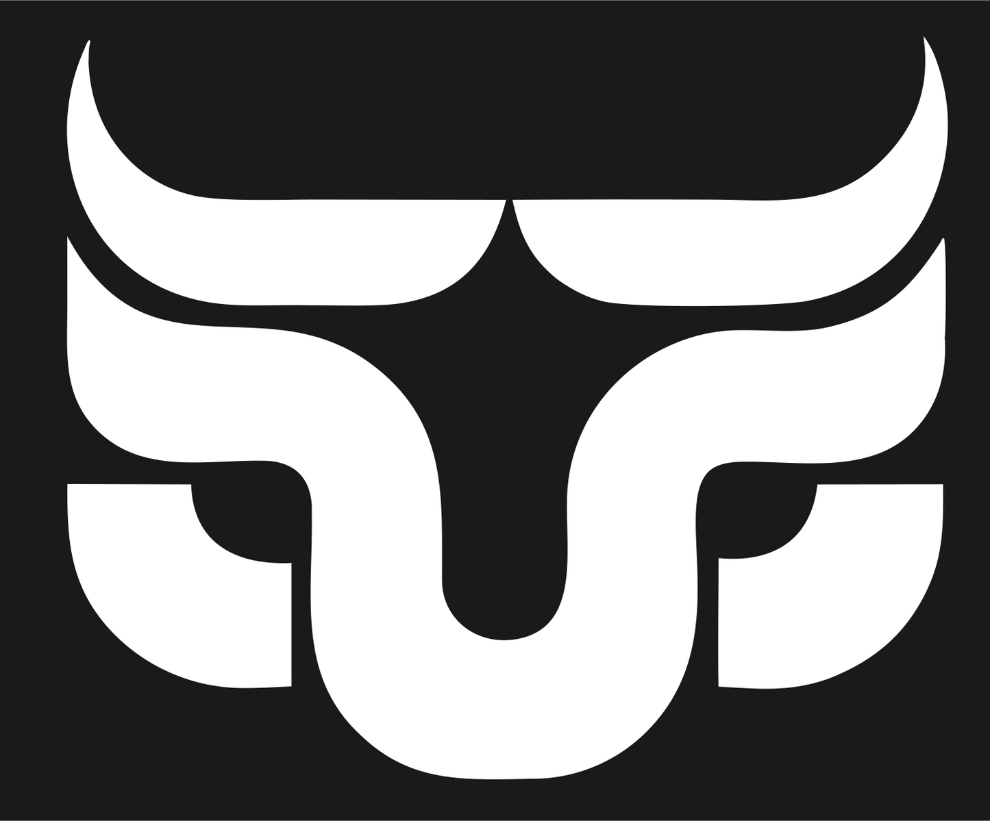 Longhorn Bull Face Logo #1a1a1a/#ffffff