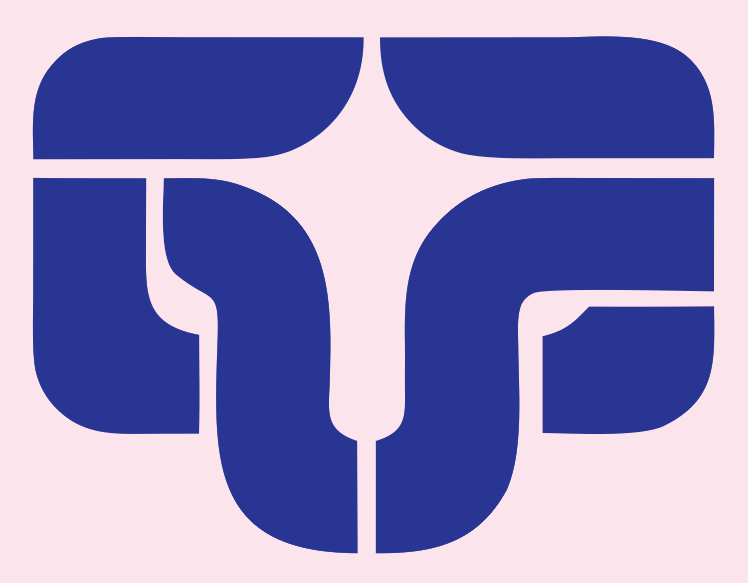 Flat Ram Mask Logo #fce4ec/#283593