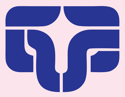 Flat Ram Mask Logo #fce4ec/#283593