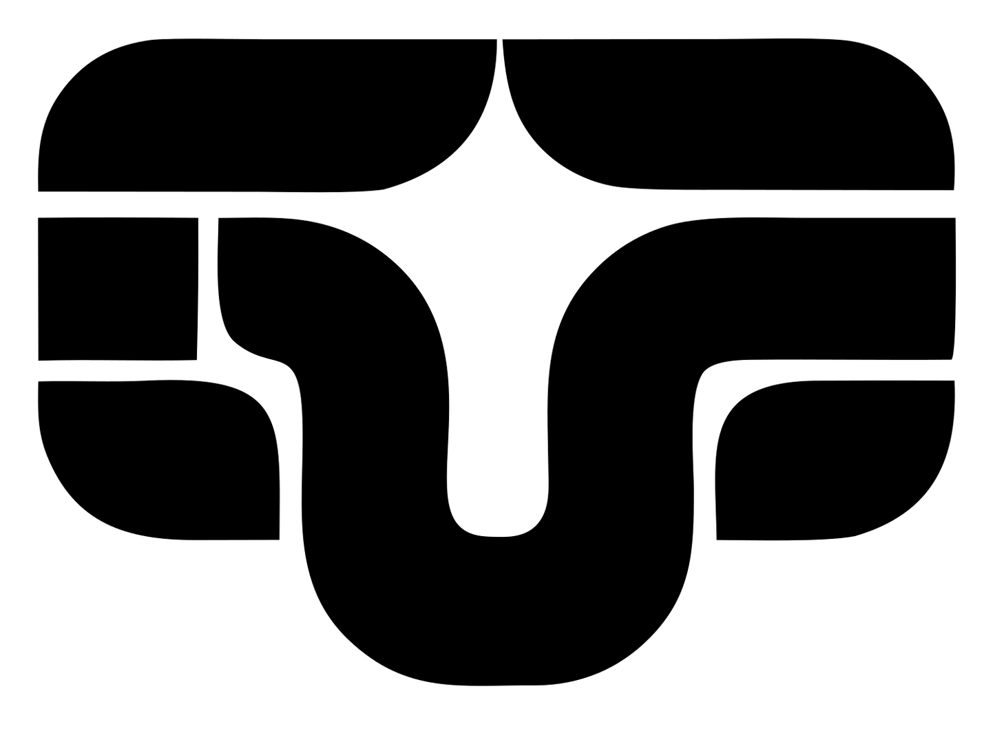 Ram Horn Mask Logo #ffffff/#000000