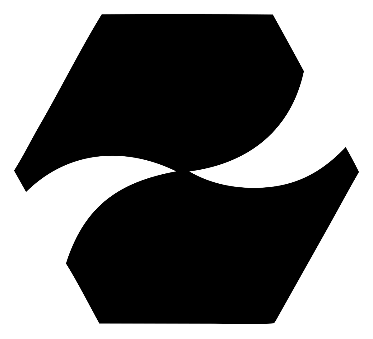 Negative Space River Logo #ffffff/#000000