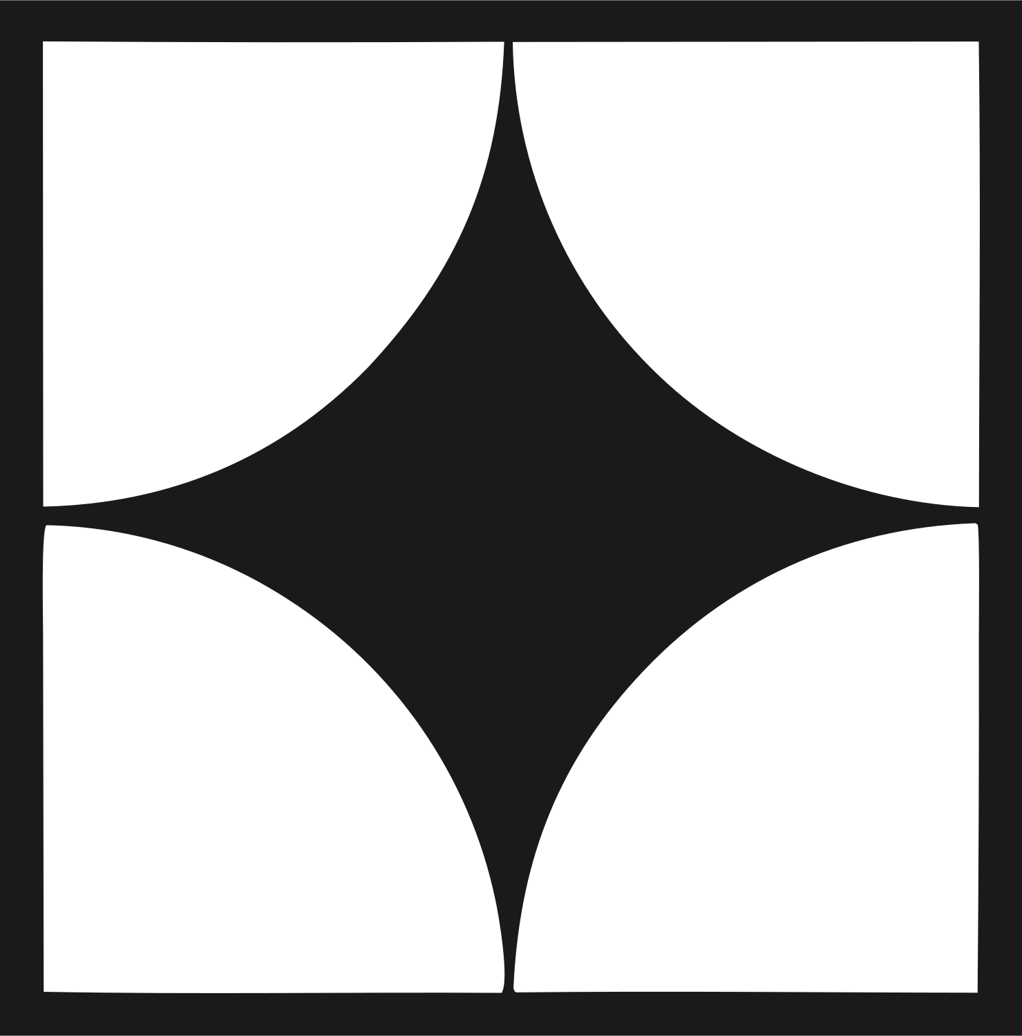 Spiral Vortex River Logo #1a1a1a/#ffffff