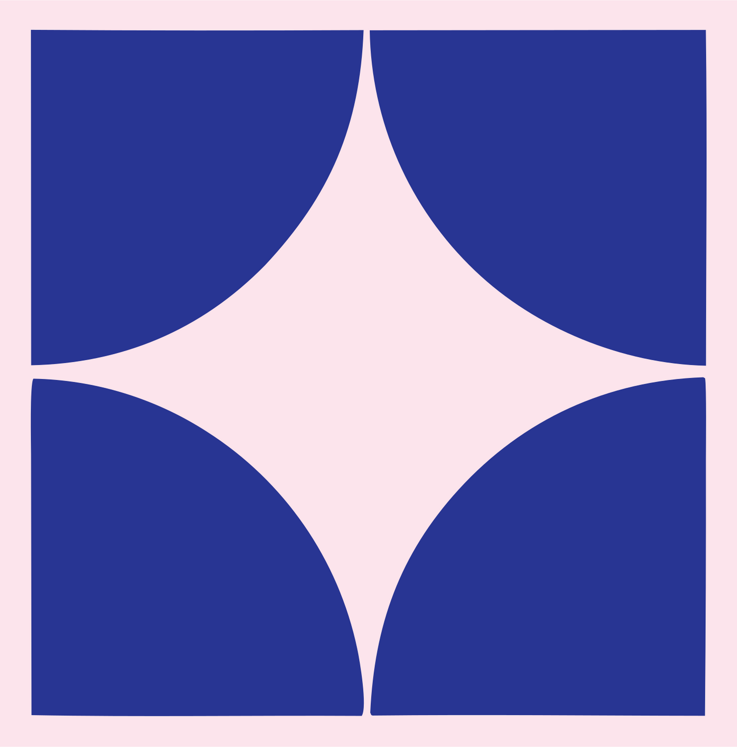 Spiral Vortex River Logo #fce4ec/#283593