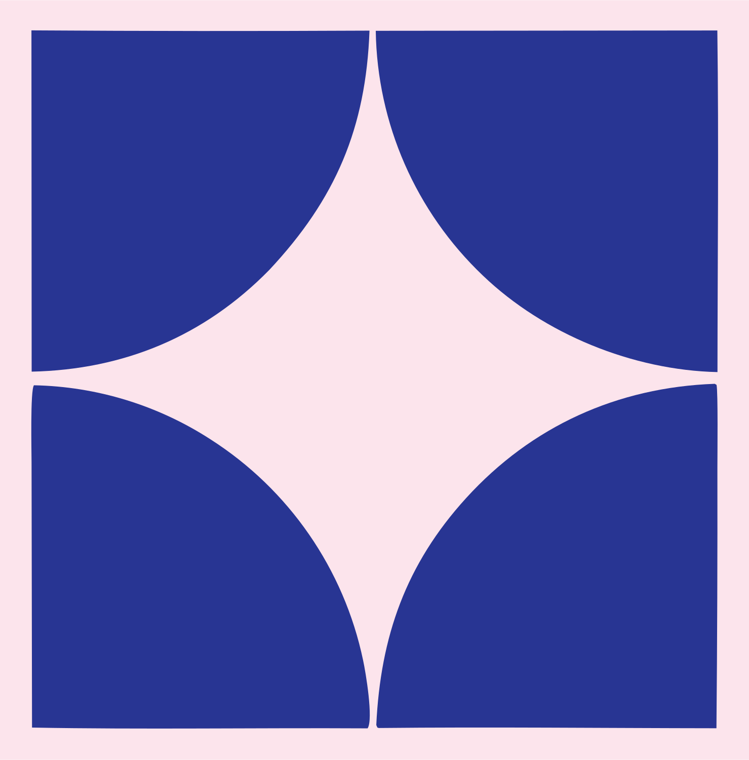 Spiral Vortex River Logo #fce4ec/#283593