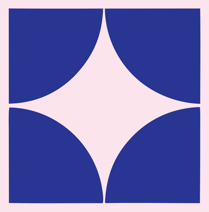 Spiral Vortex River Logo #fce4ec/#283593