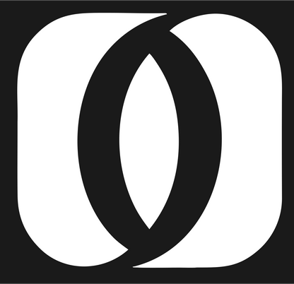 Interlocking Oval Flow Logo #1a1a1a/#ffffff