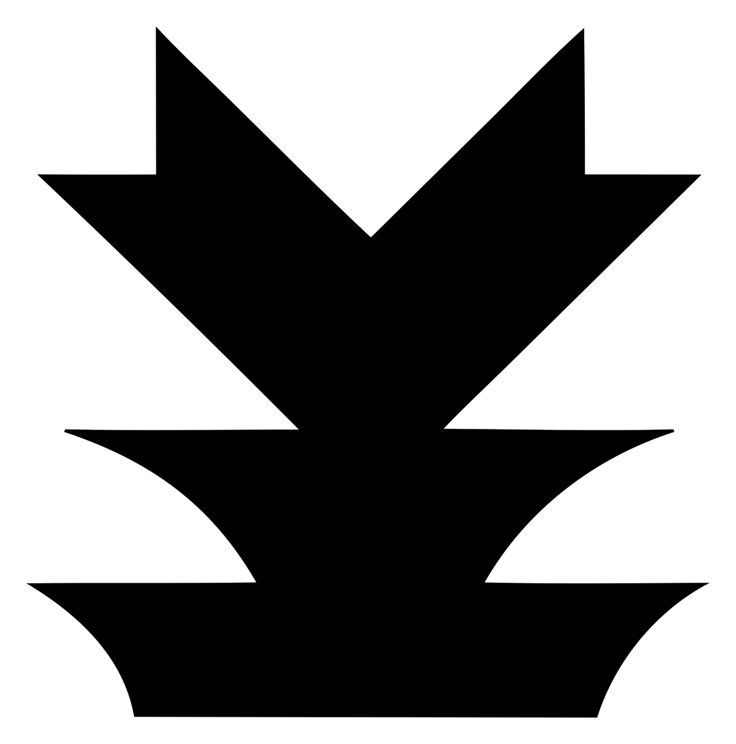 Brutalist Desert Icons Logo #ffffff/#000000