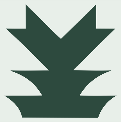 Brutalist Desert Icons Logo #e8efe9/#2d4a3e
