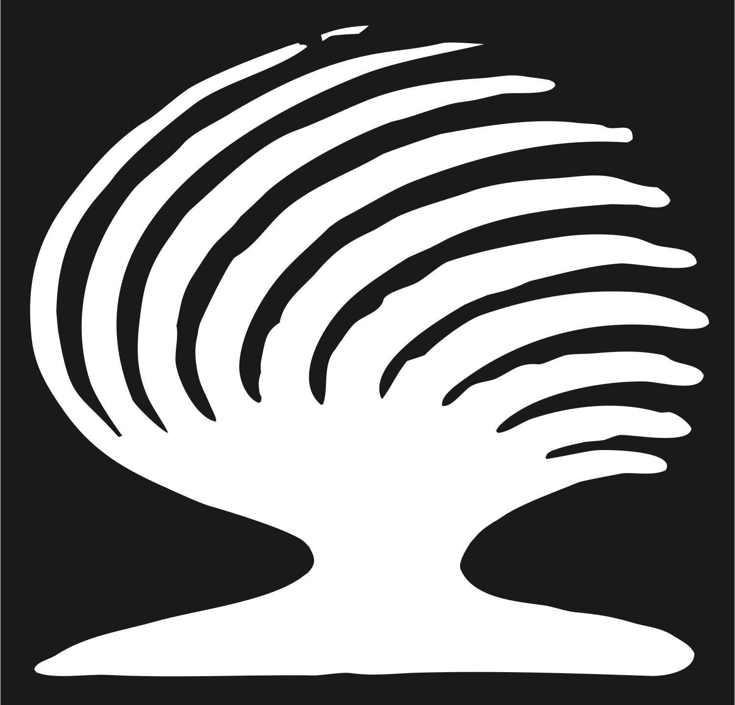 Smoke Plume Island Logo #1a1a1a/#ffffff