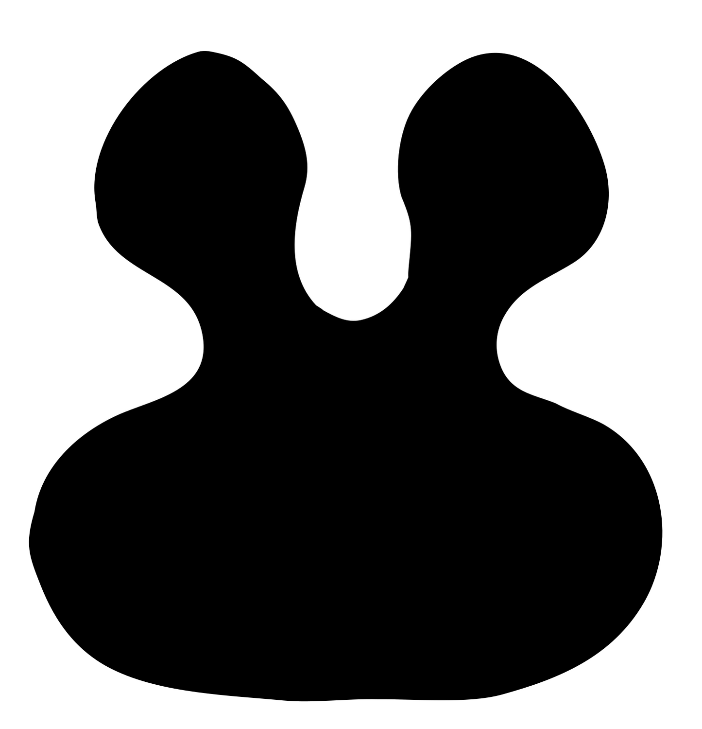 Twin Peaks Silhouette Logo #ffffff/#000000