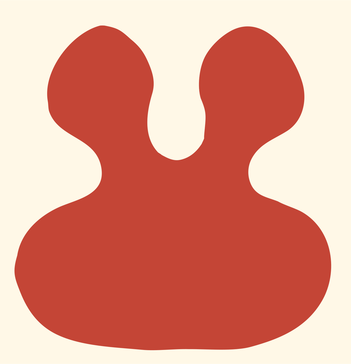 Twin Peaks Silhouette Logo #fff8e7/#c44536