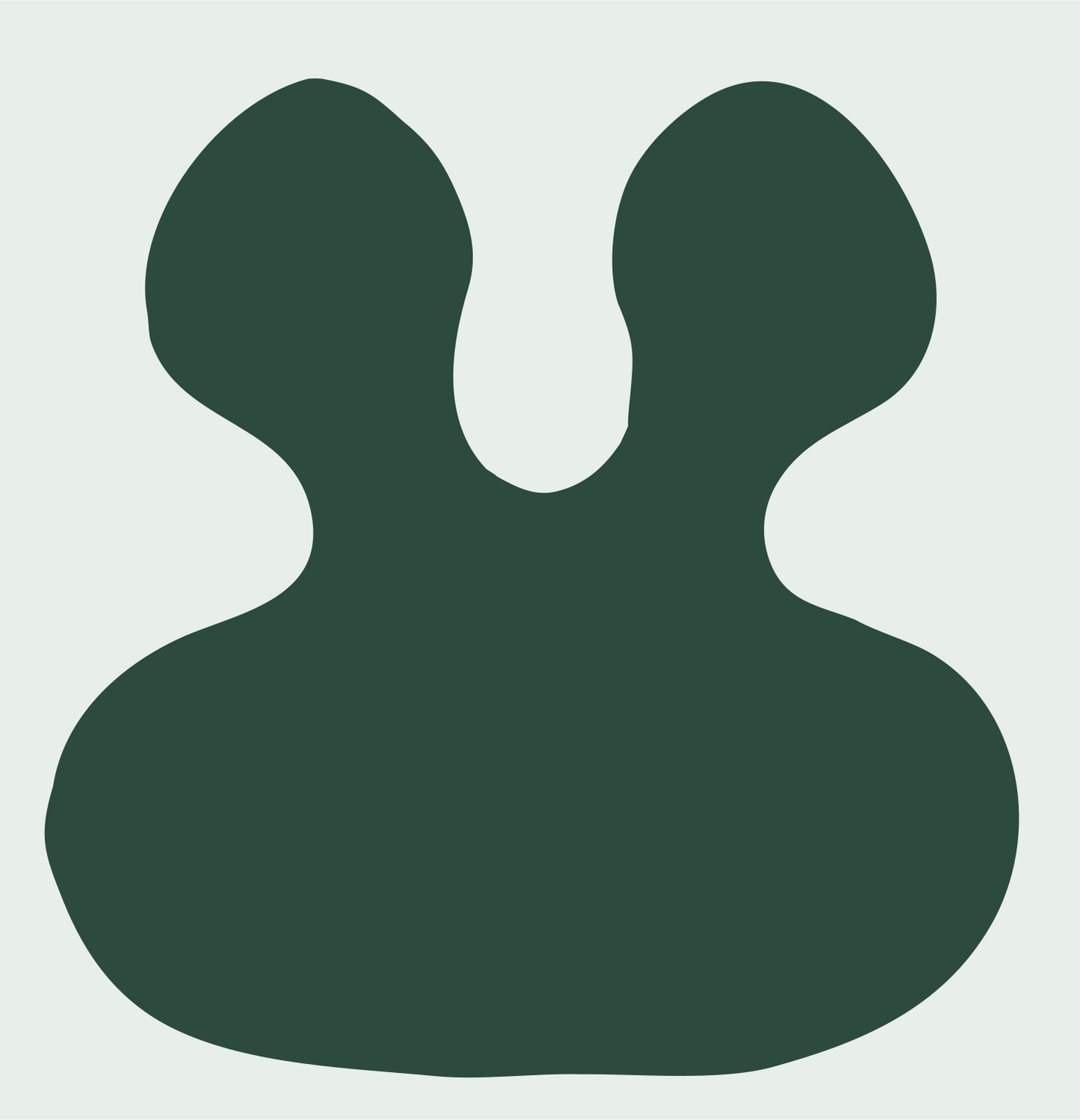 Twin Peaks Silhouette Logo #e8efe9/#2d4a3e