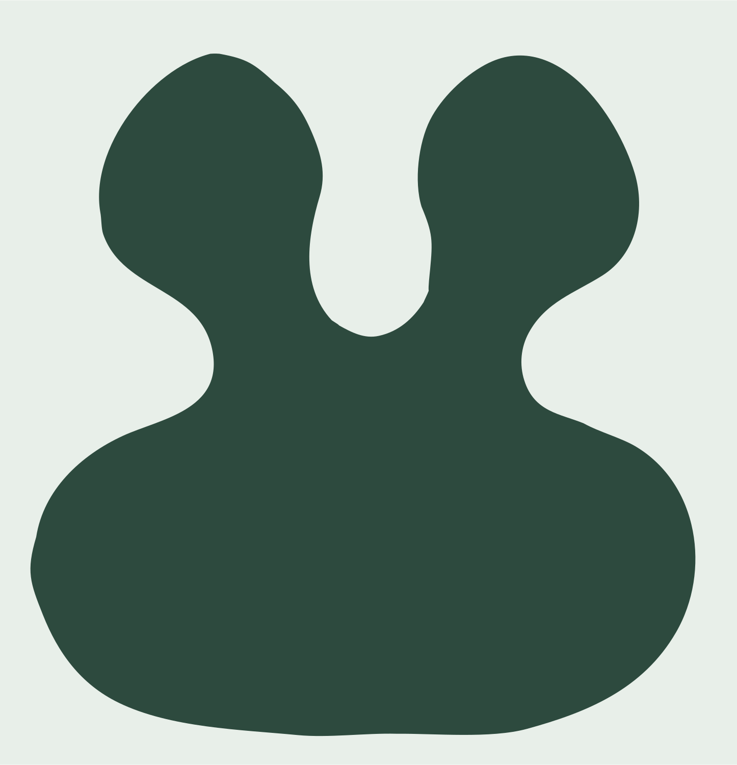 Twin Peaks Silhouette Logo #e8efe9/#2d4a3e