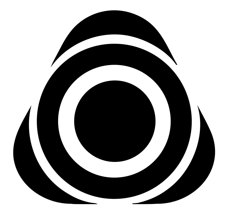 Concentric Circle Triangle Logo