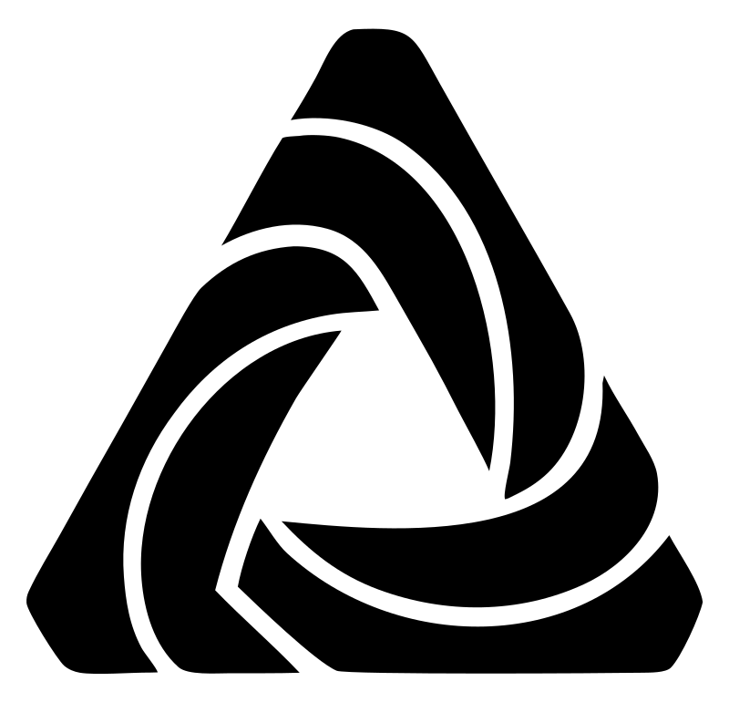 Twisted Ribbon Triangle Logo