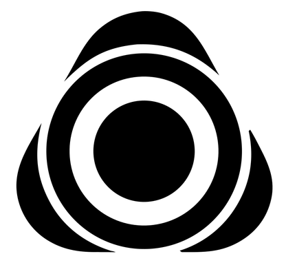 Bullseye Triangle Overlap Logo