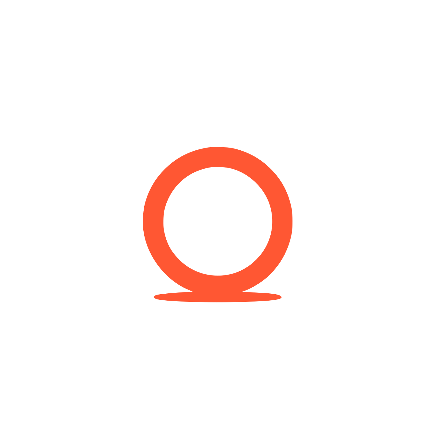 Simple Circle Logo #FF5733
