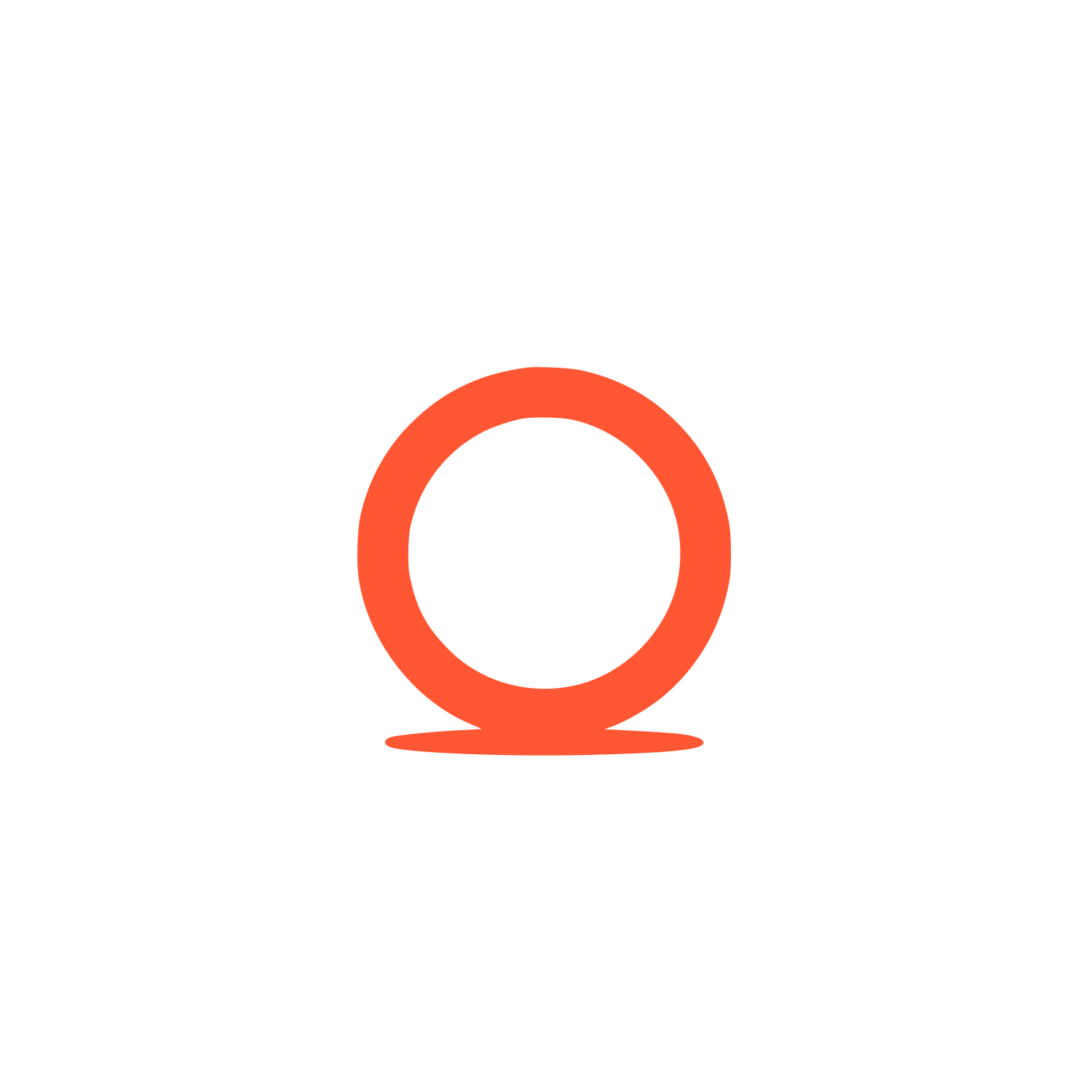 Simple Circle Logo #FF5733
