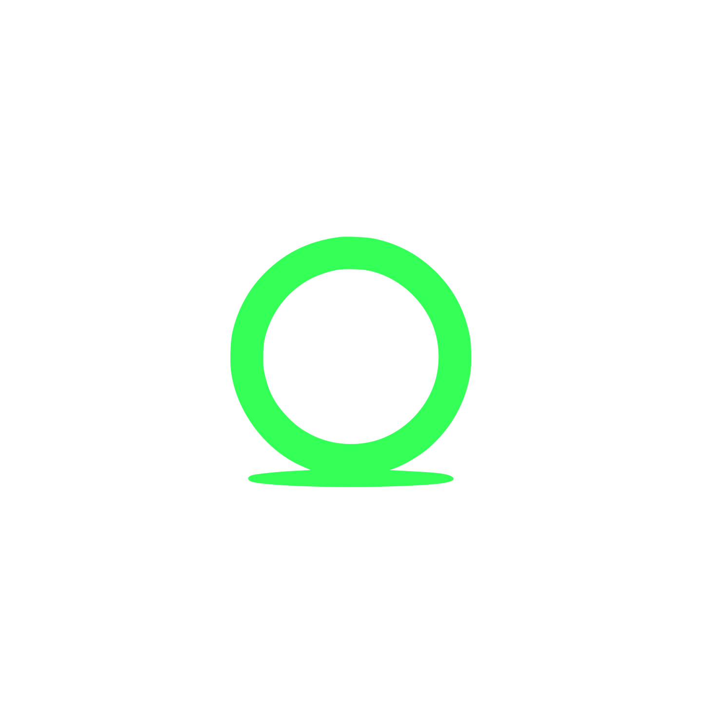 Simple Circle Logo #33FF57