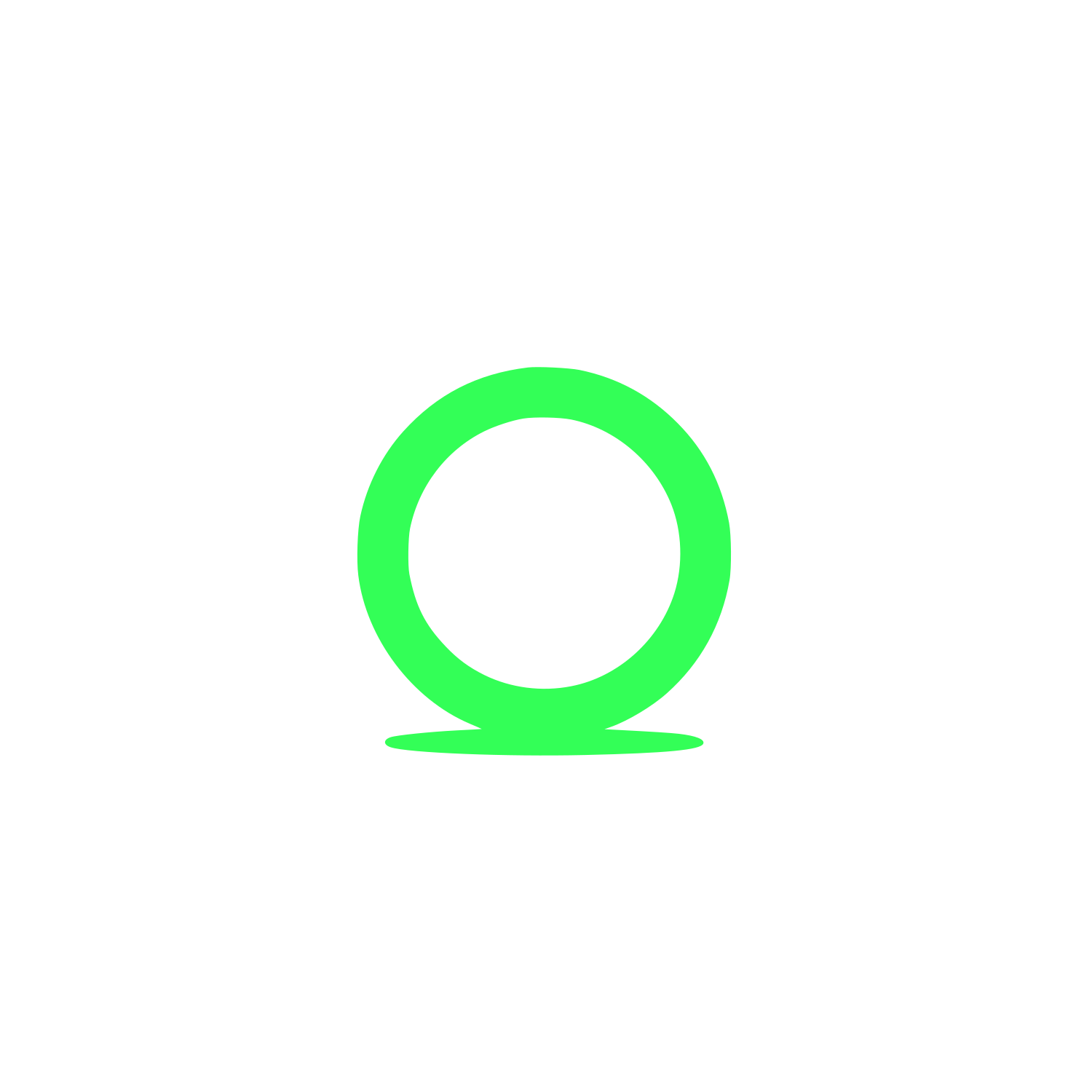 Simple Circle Logo #33FF57
