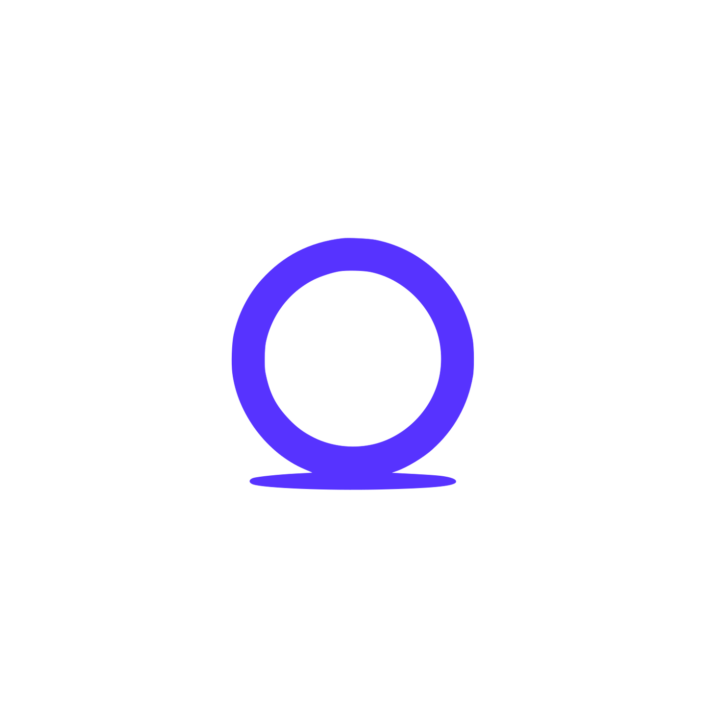 Simple Circle Logo #5733FF