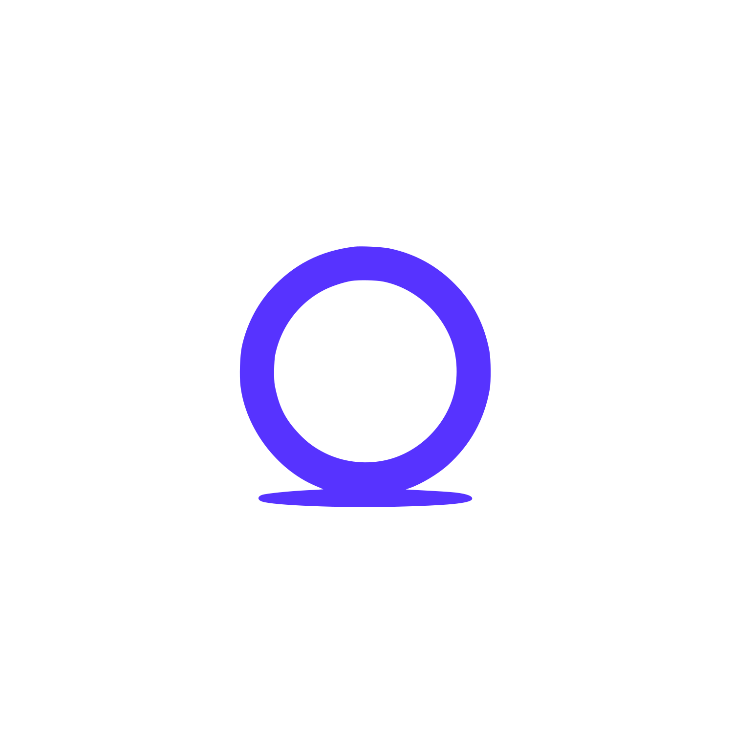 Simple Circle Logo #5733FF