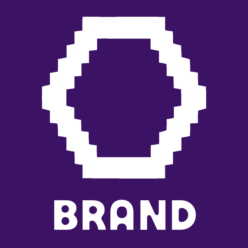 Pixel Hexagon Outline Logo preview