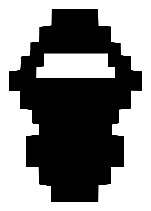 Pixel Ninja Mask Logo