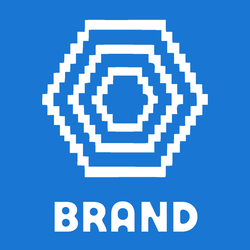 Pixel Nested Hexagon Logo preview