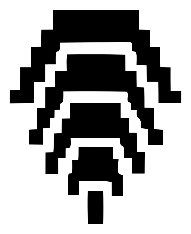 Pixel Helmet Visor Logo