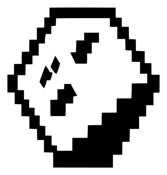 Pixel Panda Face Logo