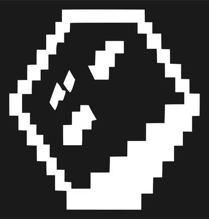Pixel Panda Face Logo #1a1a1a/#ffffff