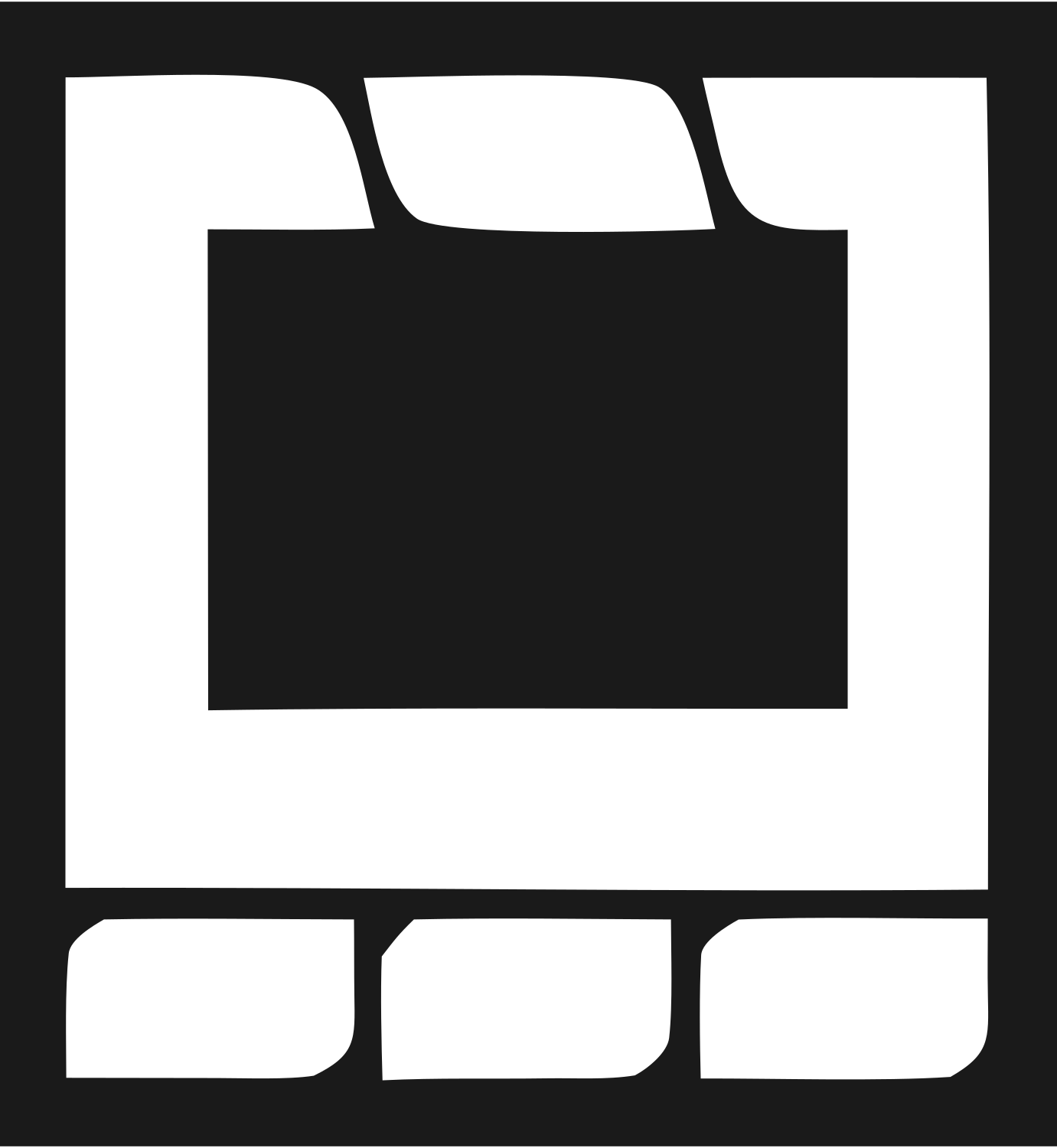 Tablet Keyboard Dock Logo #1a1a1a/#ffffff