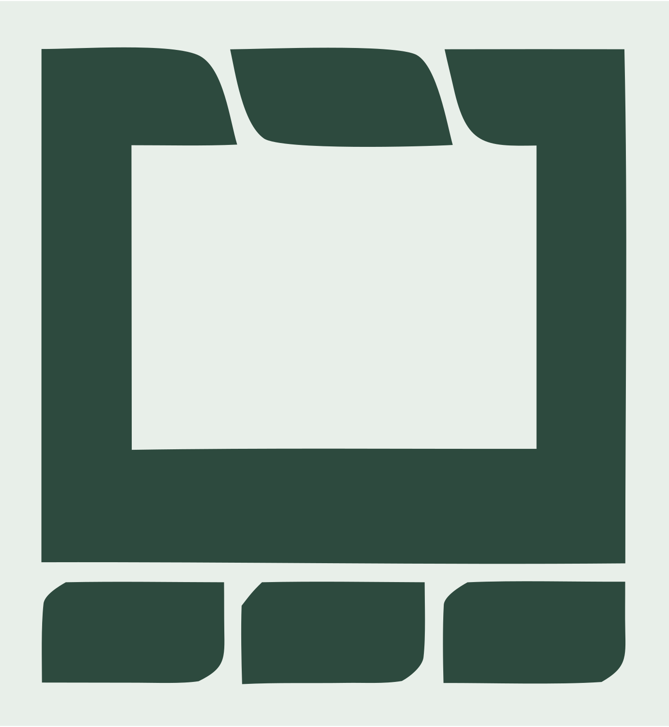 Tablet Keyboard Dock Logo #e8efe9/#2d4a3e